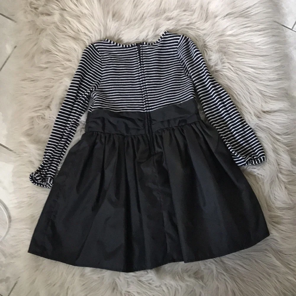 CHEROKEE Girls Holliday Black Stripes Knot Tutu Dress | 4T